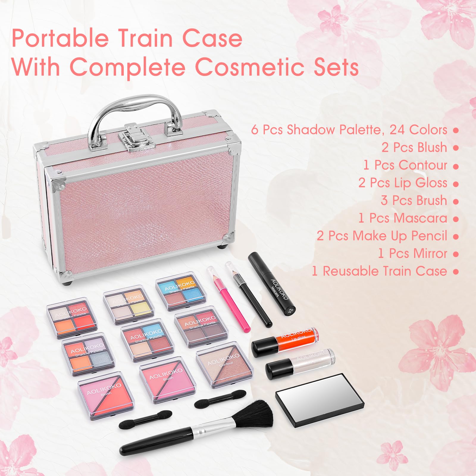 AOLIKOKO 24-color shadow palette for versatile looks