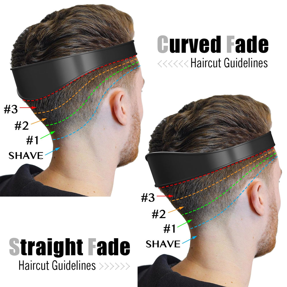 AOMGD adjustable hair trimming guide image showing customizable neckline edge
