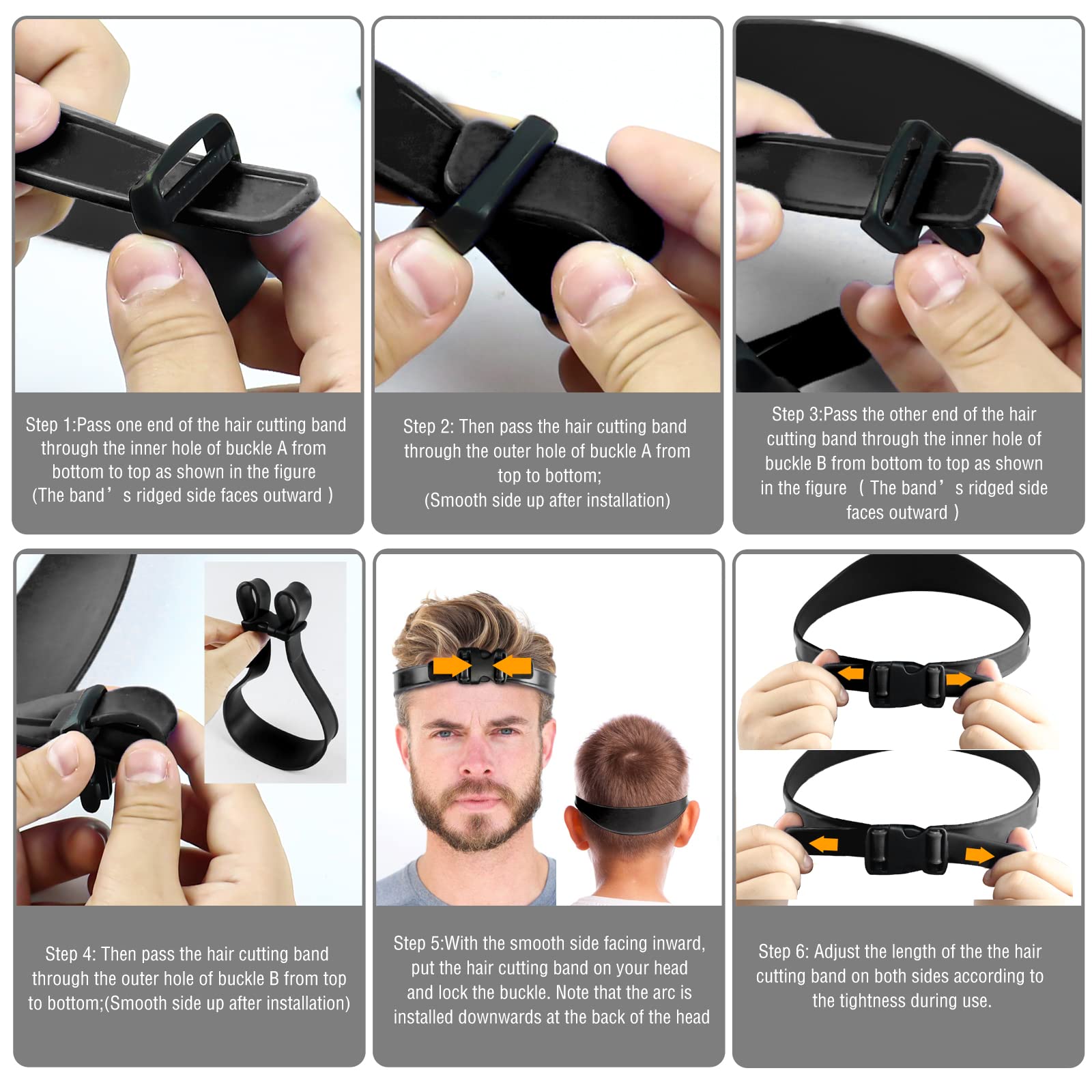 AOMGD shaving neckline guide with matte silicone for non slip control