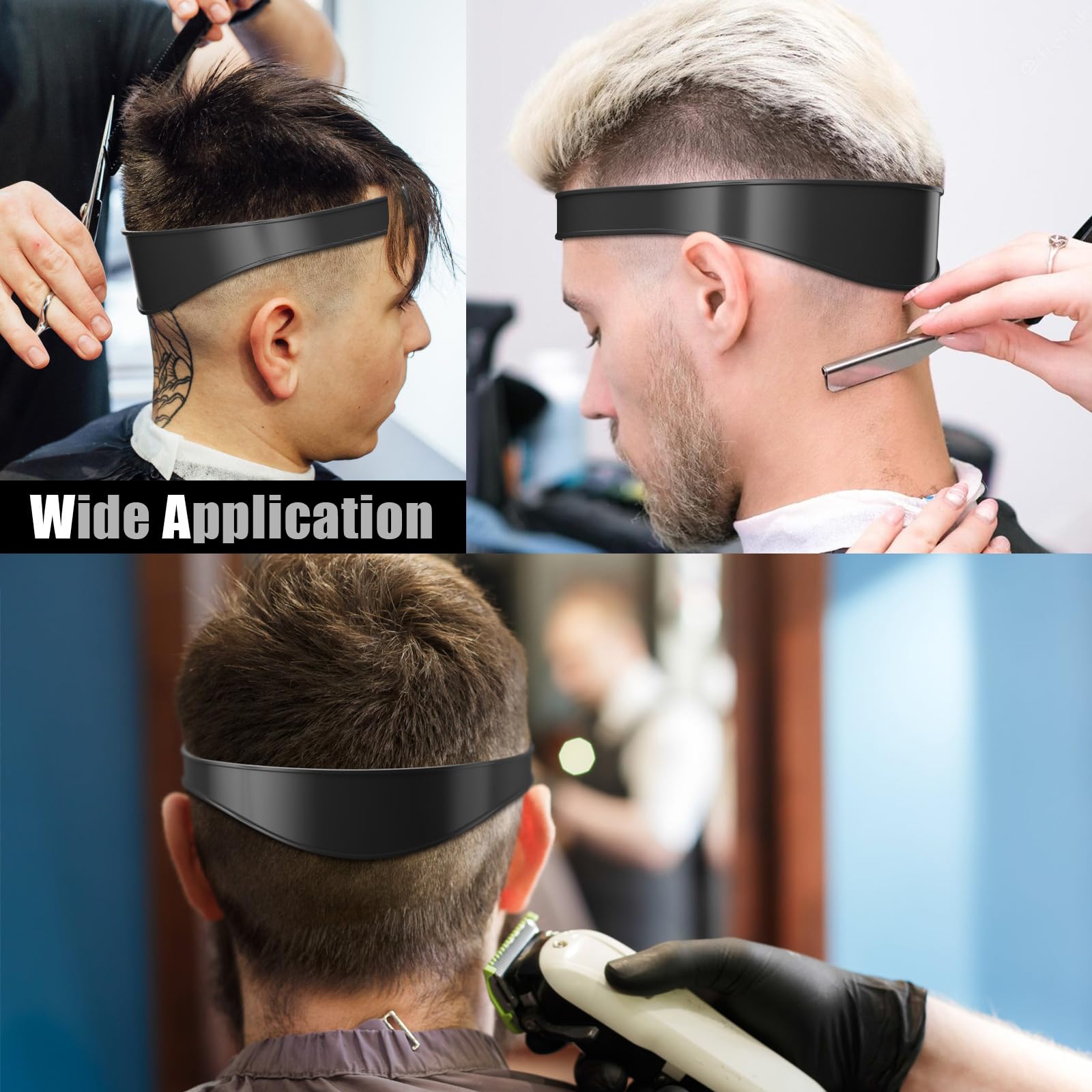 AOMGD soft silicone neck line template shown in use