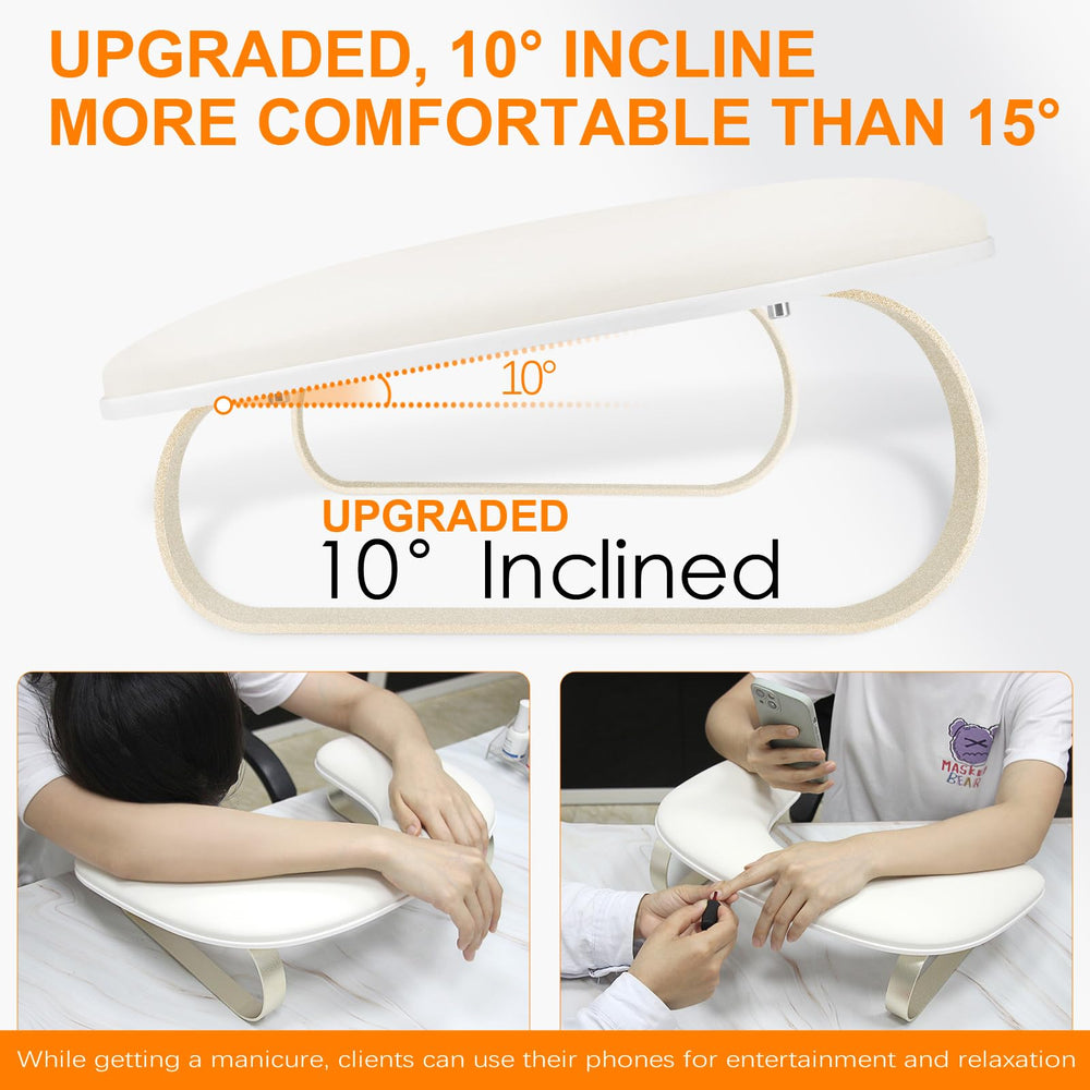 AONOLOVO arm rest features aluminum alloy legs for durable support.