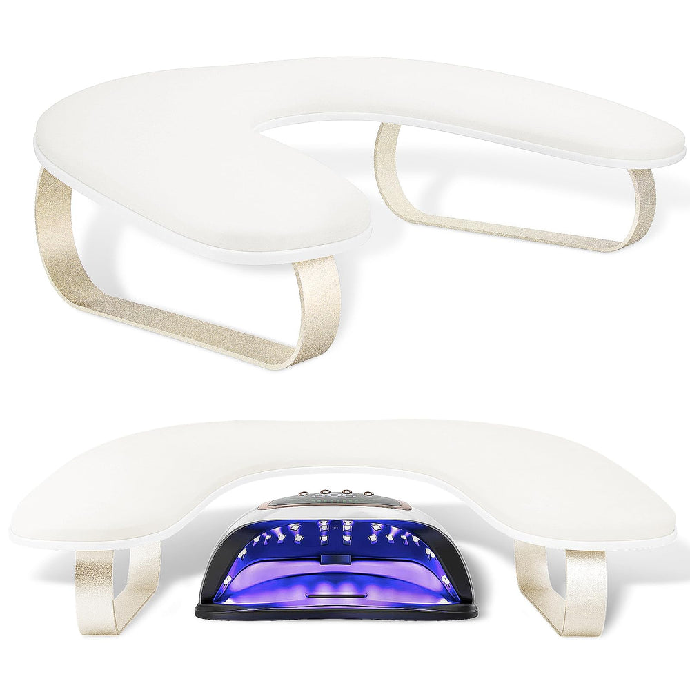 AONOLOVO arm rest for nails with 10 degree incline provides natural hand support.