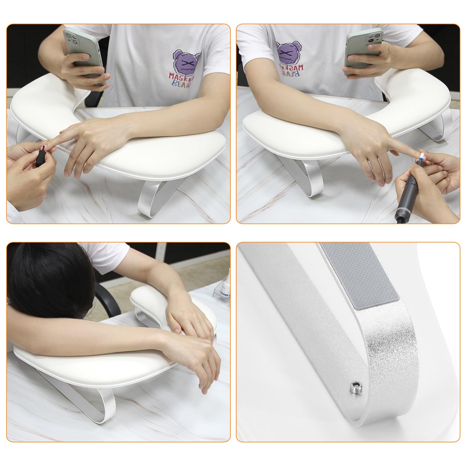 AONOLOVO packaging photo shows arm rest with installation tools included