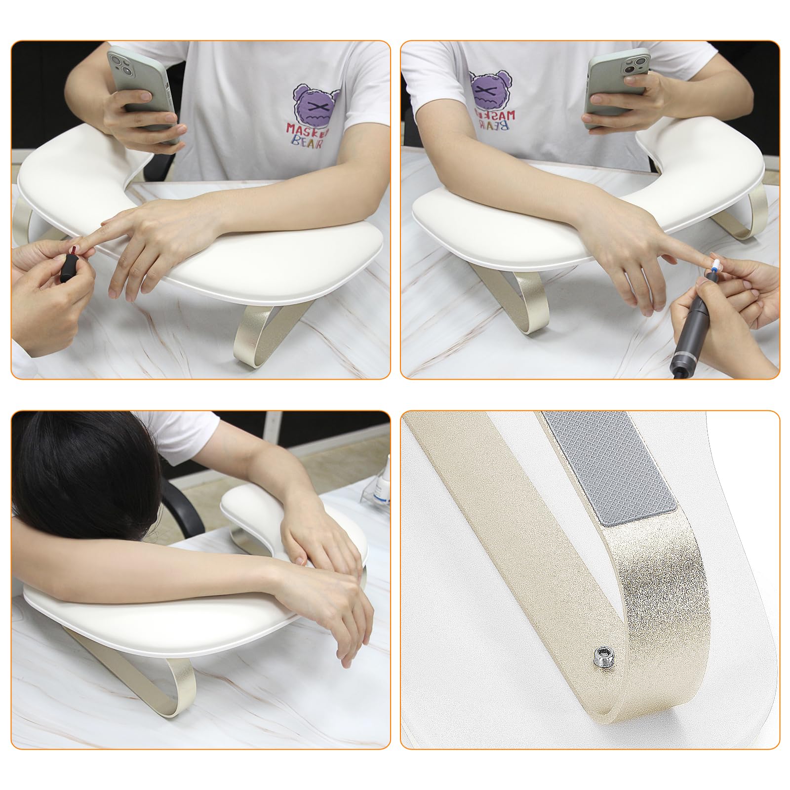 AONOLOVO arm rest fits 99 percent of nail lamps for versatile use.