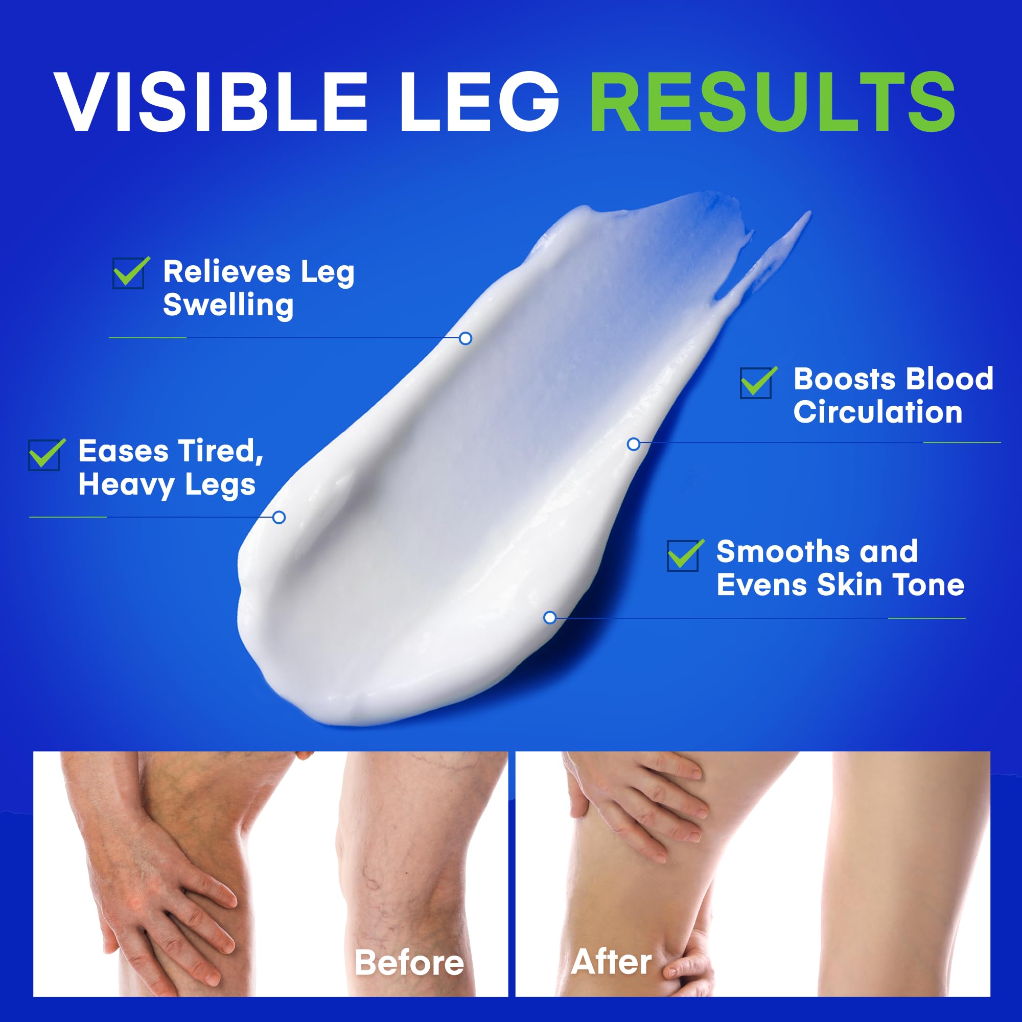 AOSORW cooling menthol application image for refreshed, relieved legs.