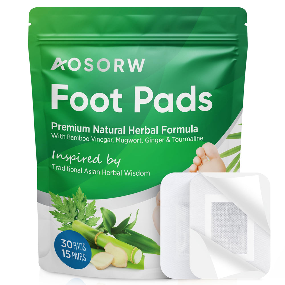 AOSORW foot pads ginger-mugwort blend promotes nightly relaxation