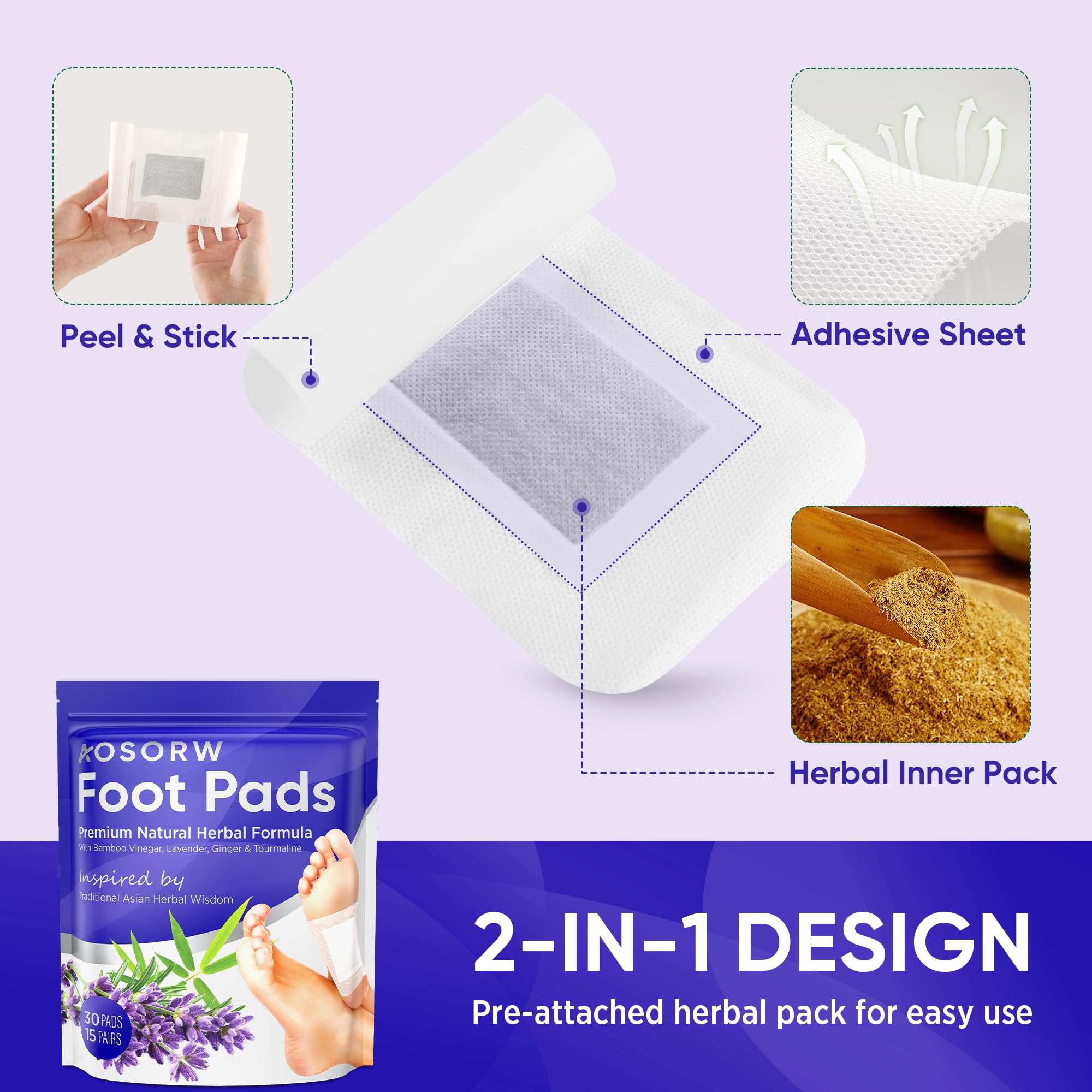 AOSORW pack of 30 foot pads is ideal for home or travel
