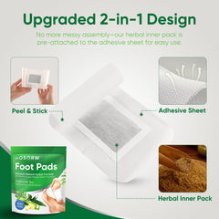 AOSORW foot pads night-use design soothes tired feet after daily activities