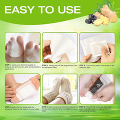 AOSORW foot pads on clean dry feet show easy placement.
