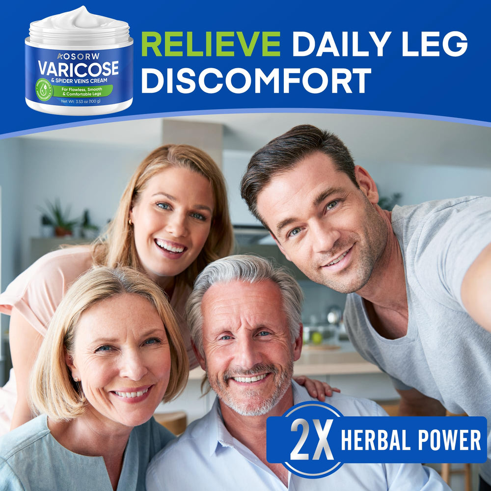 AOSORW leg care routine scene emphasizing hydration and comfort.