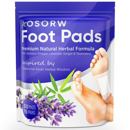 AOSORW natural foot pads with lavender and bamboo vinegar for calming evenings