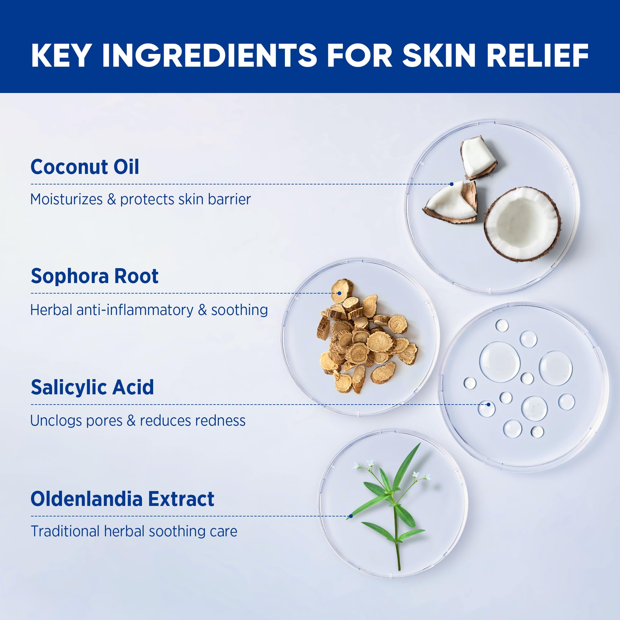 AOSORW scalp application demonstrates soothing use across hairline areas.