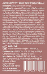 AOU Glowy Tint Balm with fruit extracts for moisturized lips
