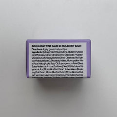 AOU Glowy Tint Balm application demo on lips demonstrates smooth texture