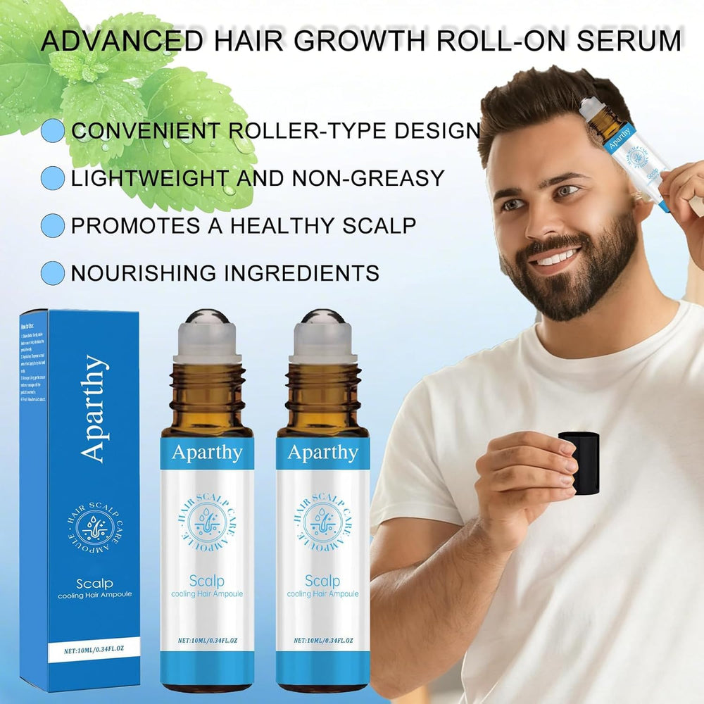 Close-up of the rollerball applying serum smoothly