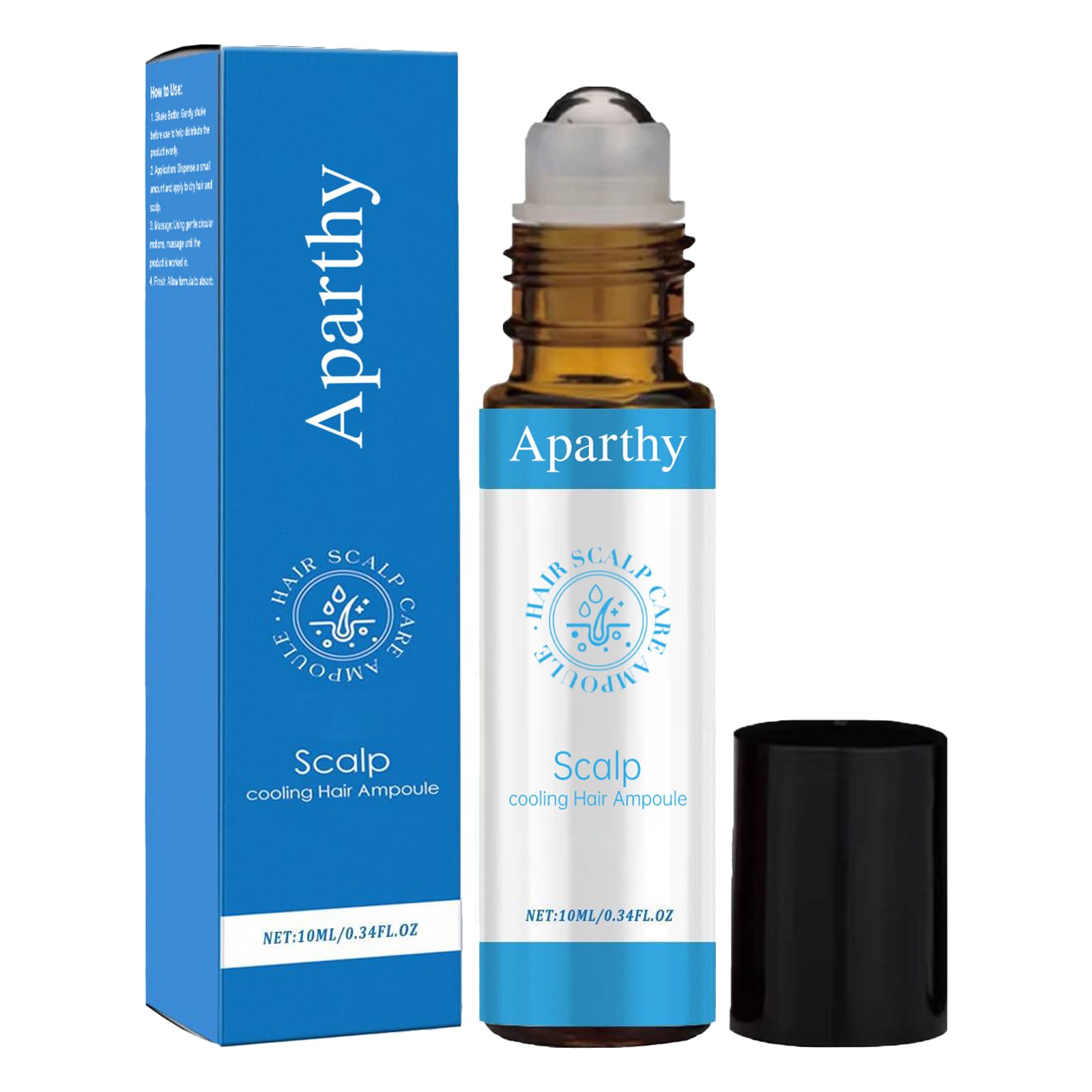 Aparthy Hair Growth Serum Roll On bottle for daily, mess-free scalp application