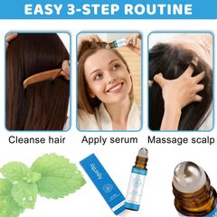 Aparthy serum applied to scalp demonstrates targeted root nourishment