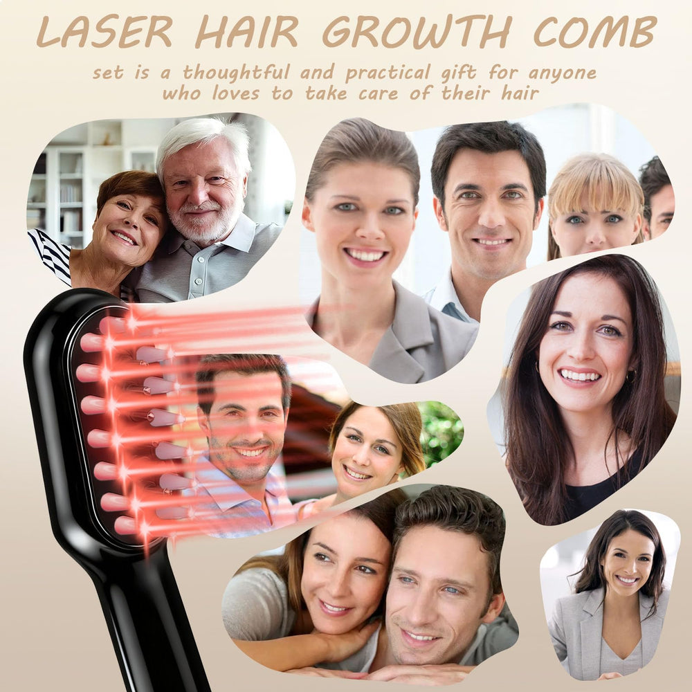 Apbier Laser Hair Growth Comb close-up teeth, precise teeth help reach the scalp