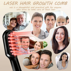 Apbier Laser Hair Growth Comb close-up teeth, precise teeth help reach the scalp