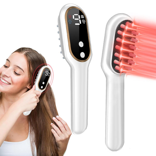 Apbier Laser Hair Growth Comb front view showing sleek design for home use