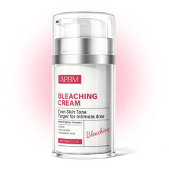 APBM Skin Lightening Cream bottle for easy daily application in sensitive areas.