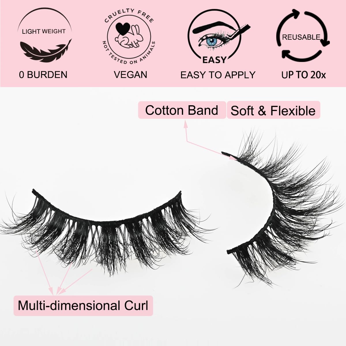 APCYUST portable lash pack keeps lashes clean and ready on the go