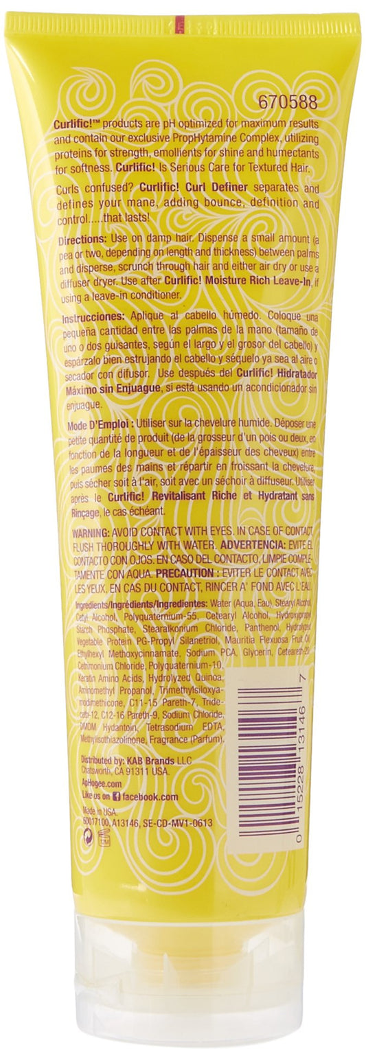 Aphogee Curlific Curl Definer on natural curls delivering definition and smooth texture.