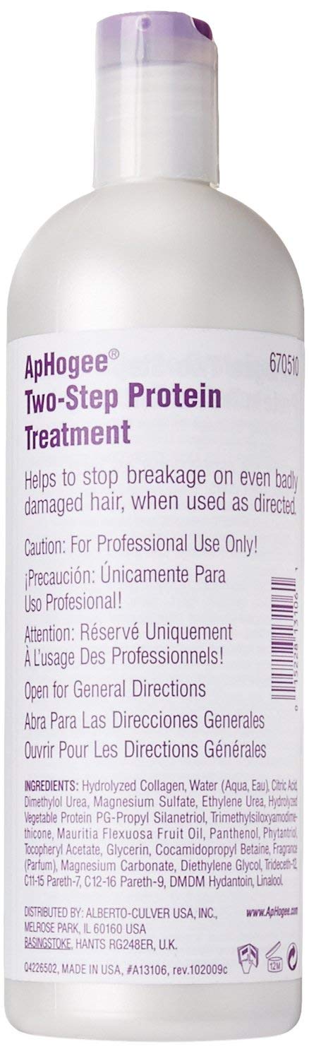 Aphogee Two-Step hair application scene showing treatment use.