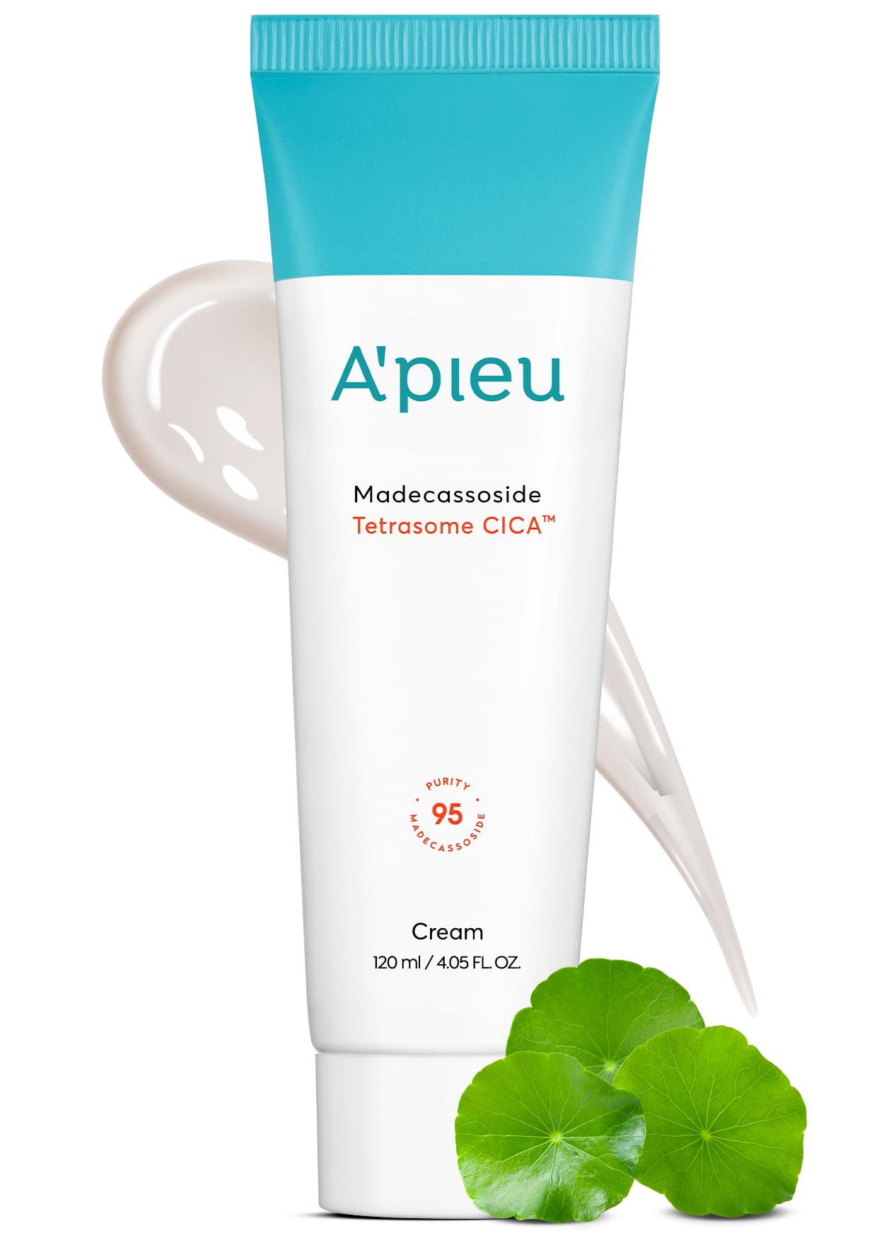 A'PIEU Madecassoside Tetrasome Cream jar soothing sensitive skin for calm complexion.