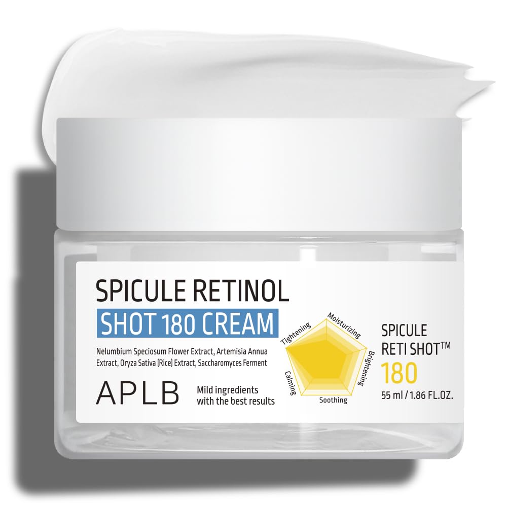 APLB Spicule Retinol Shot 180 bottle; premium packaging for easy daily use.