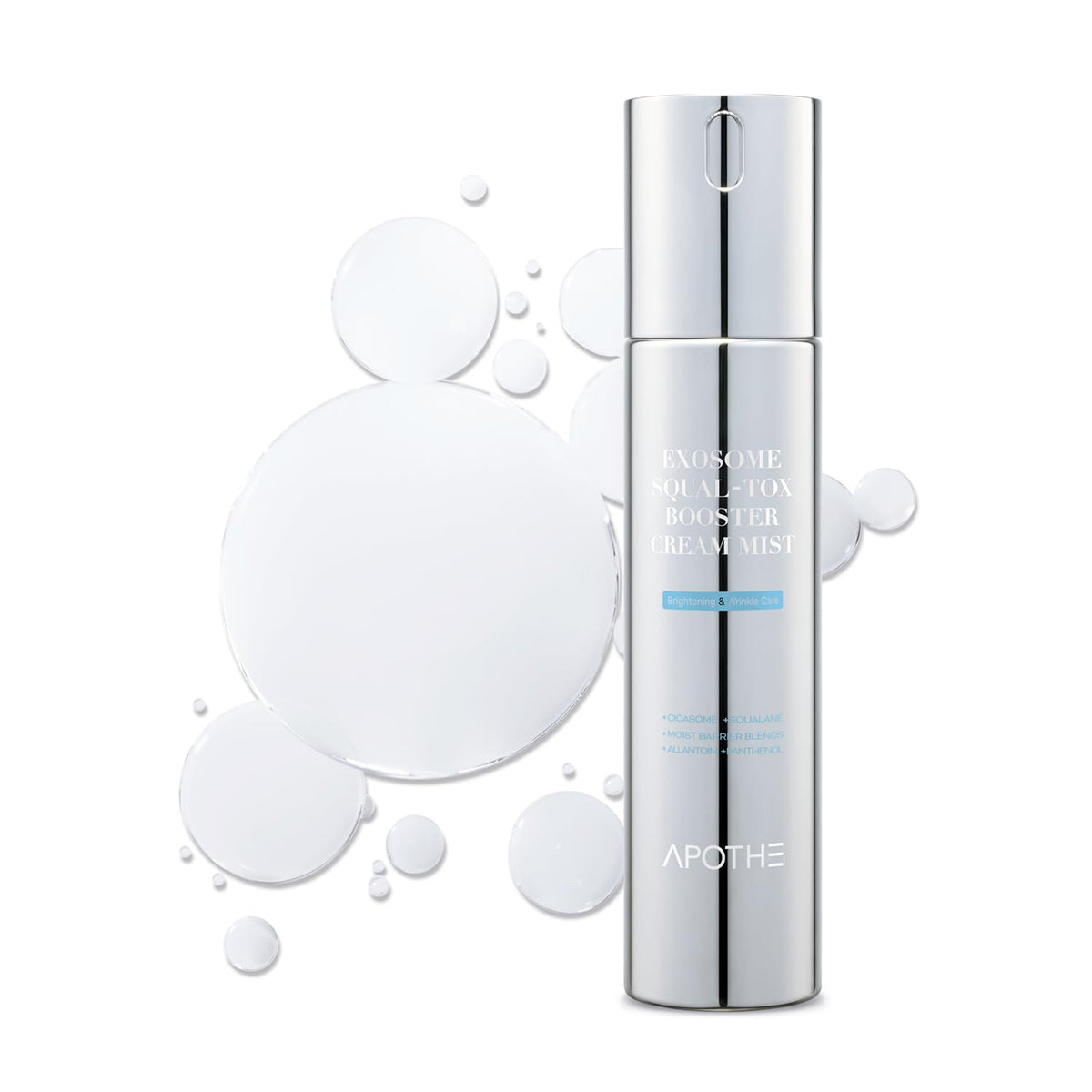 APOTHE Exosome Squal-Tox Booster Mist bottle for all-day hydration.