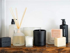 APOTHEKE 10oz bottle dimensions suitable for kitchen or bath.