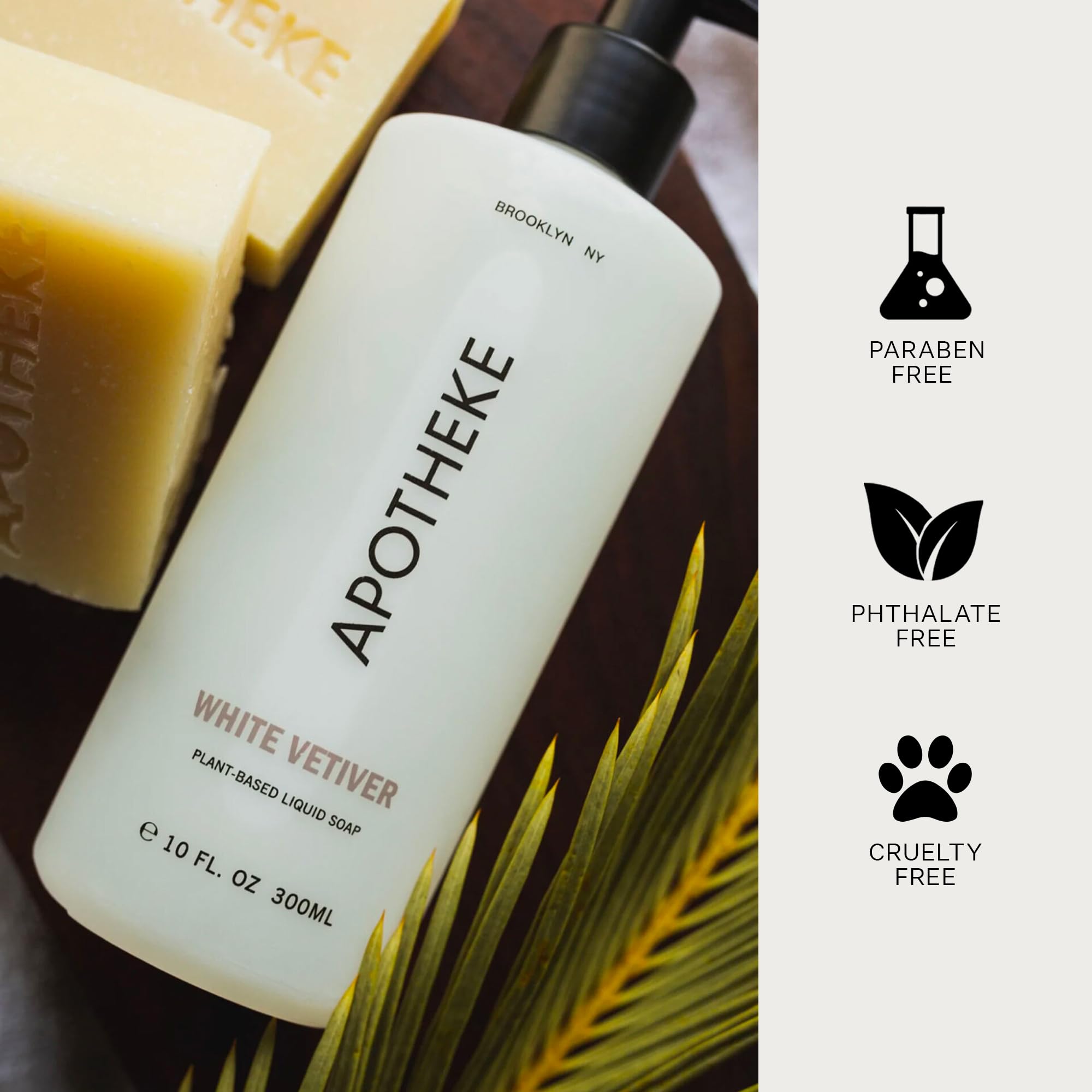 APOTHEKE fragrance oils; long-lasting scent with coconut and aloe.