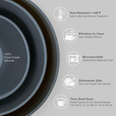 APPEARUS 12oz silicone bowl for facial masks for mid-size blends