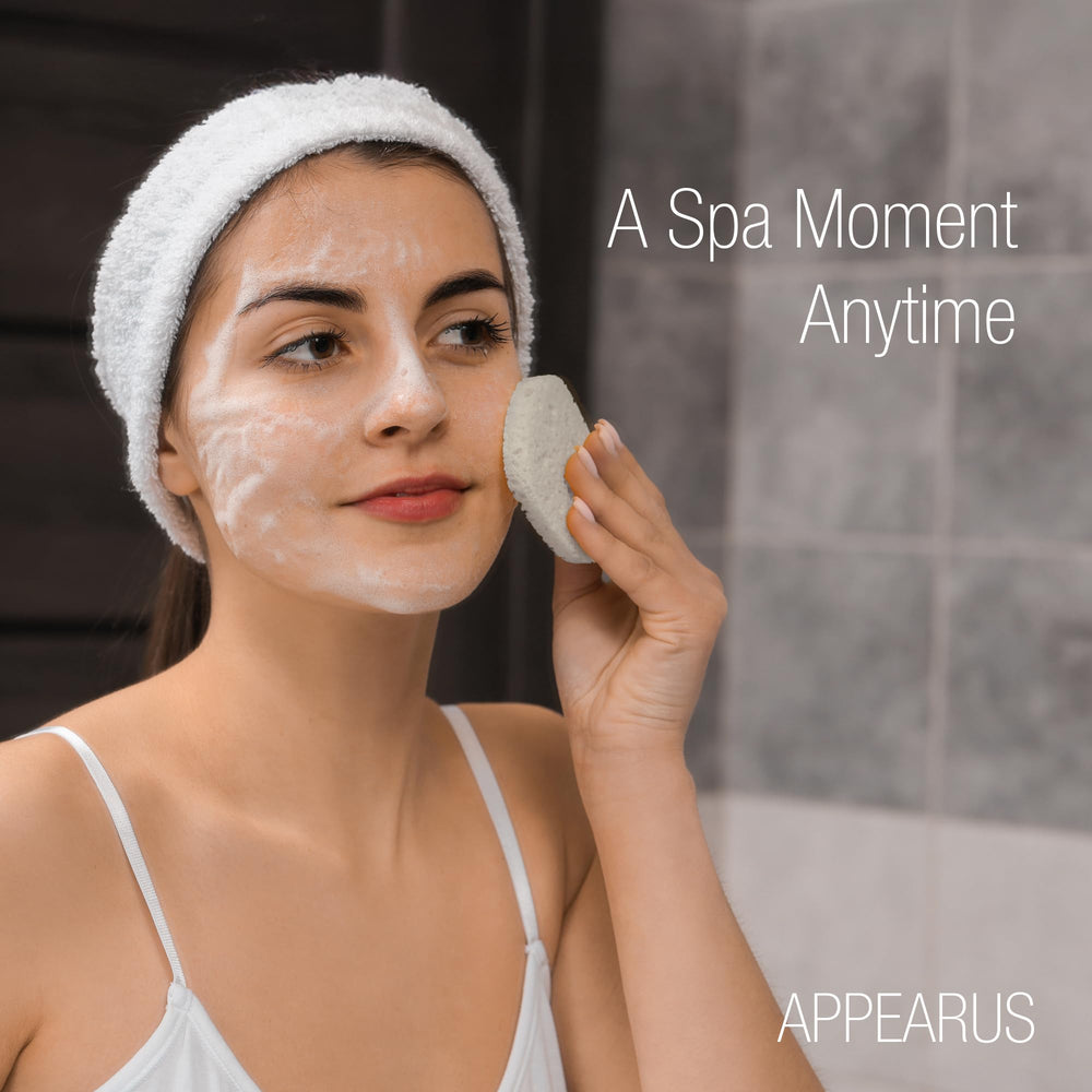 Appearus spa-grade sponges support hygienic, single-use applications when needed.