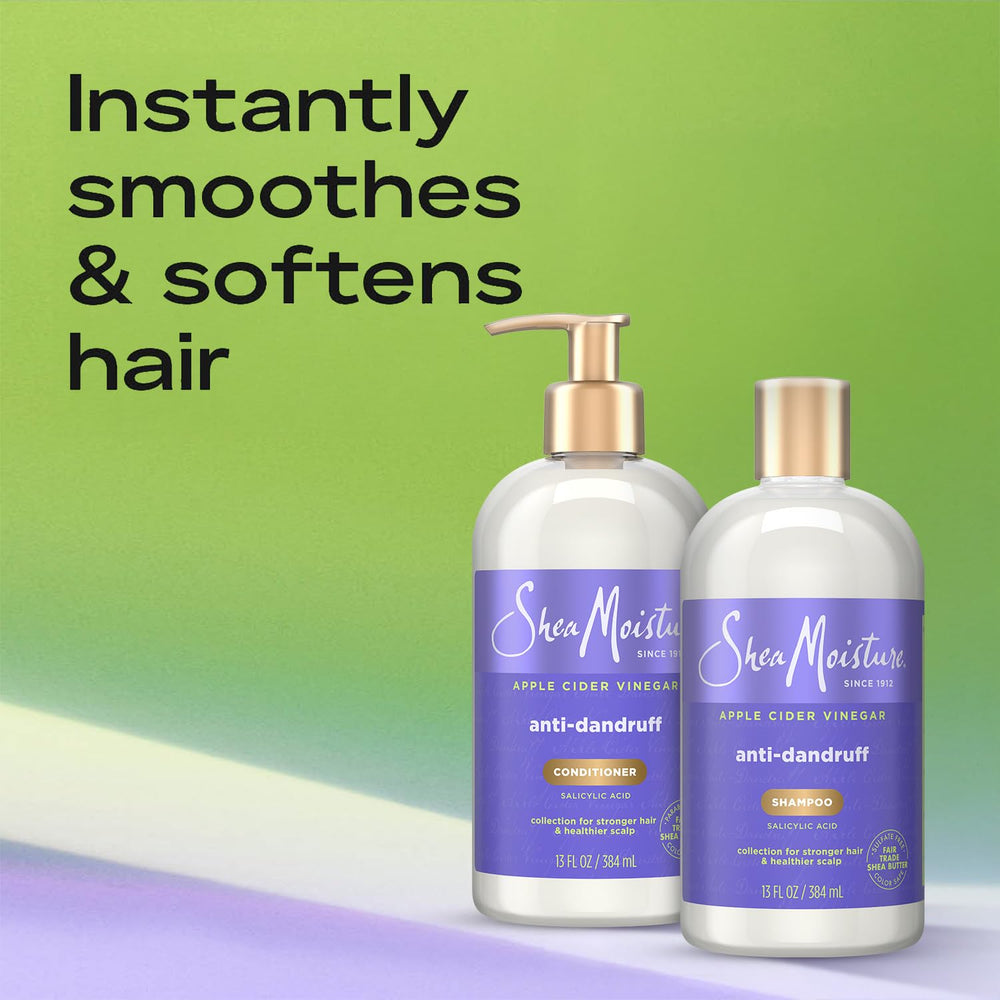 Apple cider vinegar ingredient label highlighting scalp clarifying care