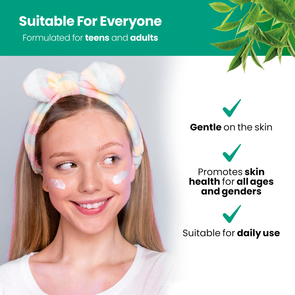 AppleBiotic daily-use application on hand for facial day-night care