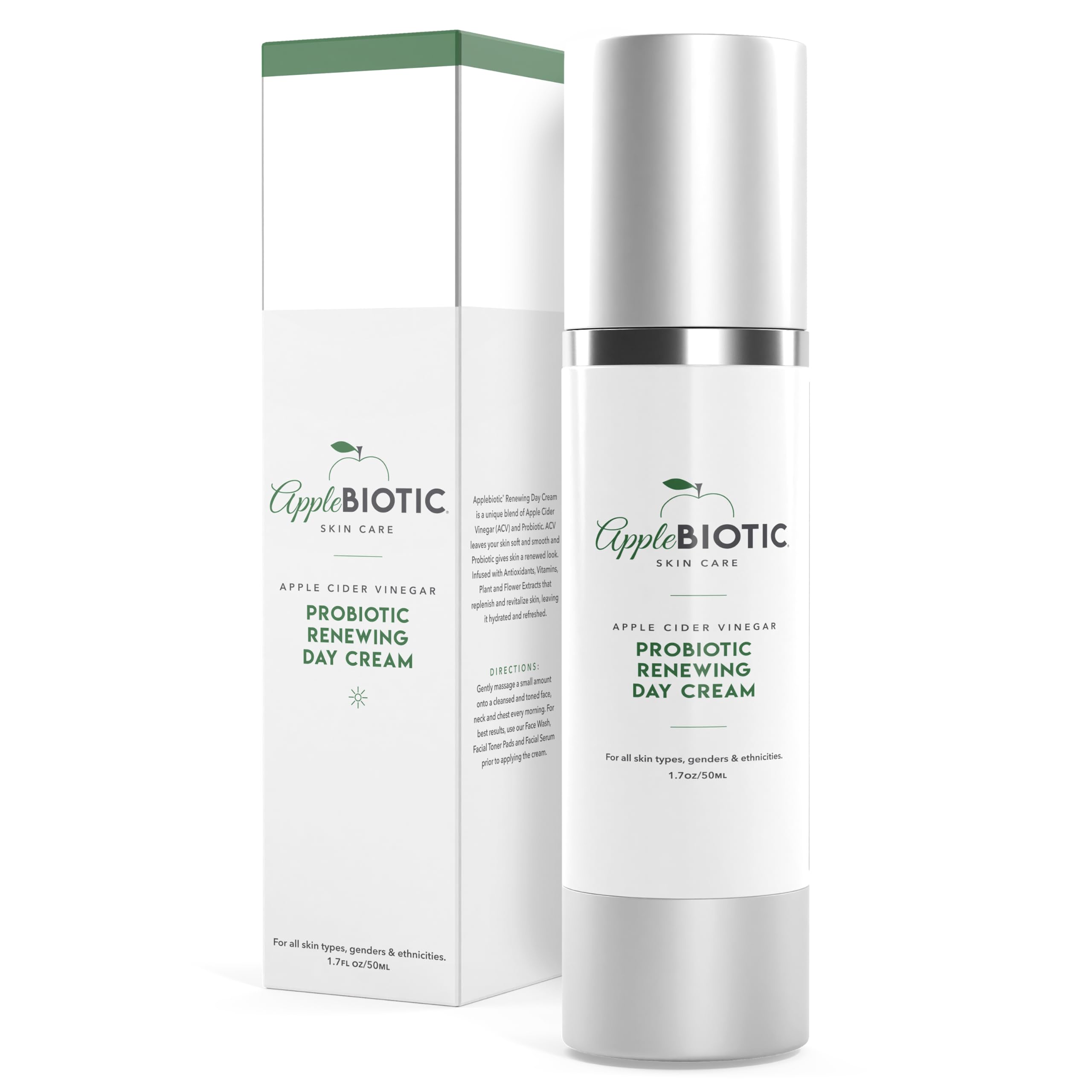 AppleBiotic fragrance-free cream texture emphasizing gentle, sensitive-skin comfort