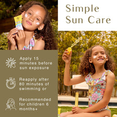 Applying BLACK GIRL SUNSCREEN Kids before sun exposure for protection