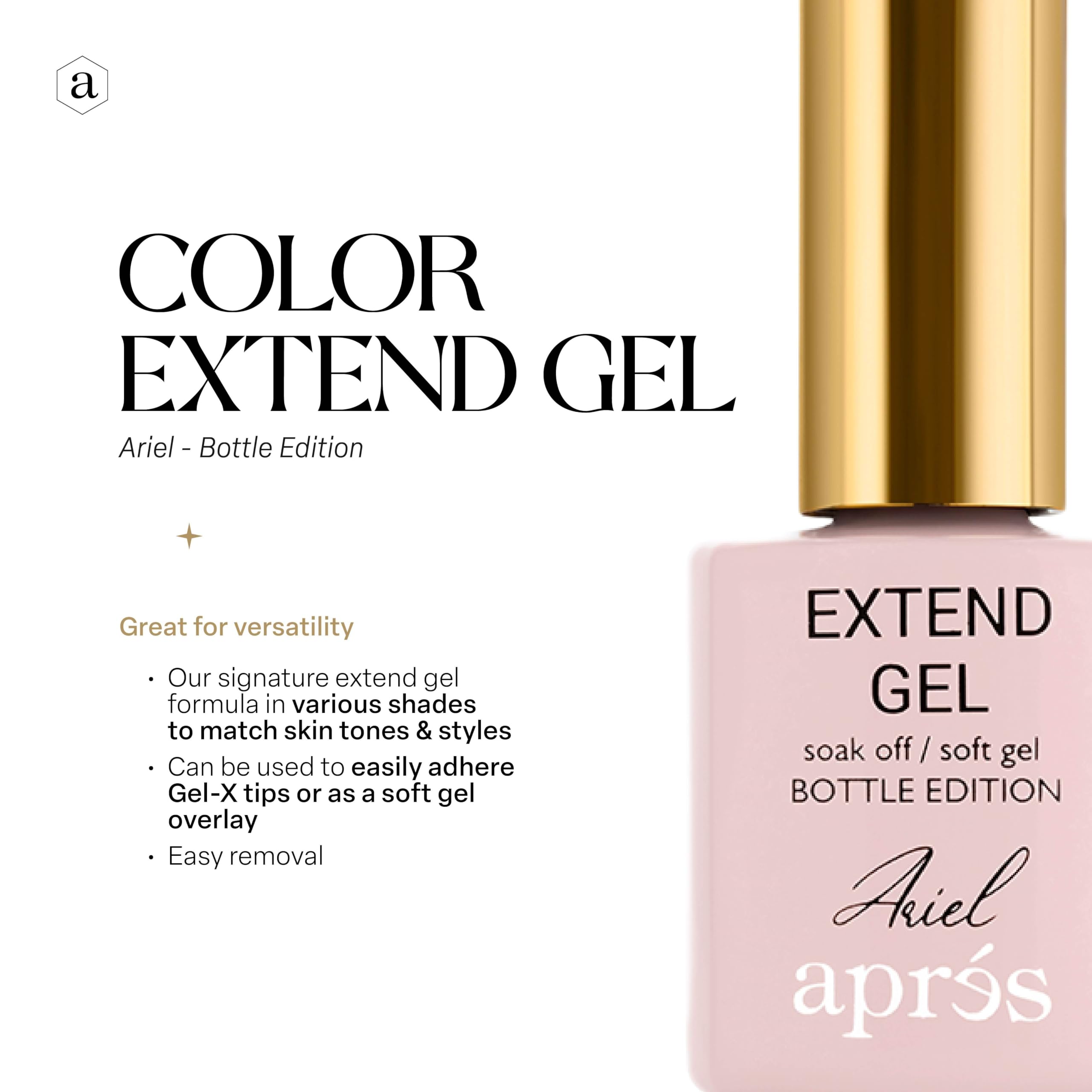 APRÉS Yesica nude gel bottle offers a subtle, flattering nude shade
