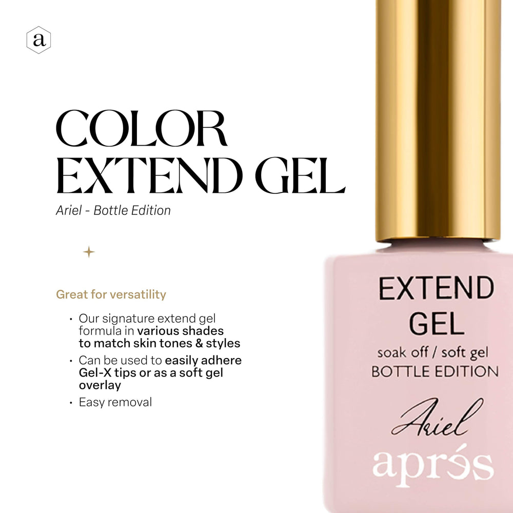 APRÉS Yesica nude gel bottle offers a subtle, flattering nude shade