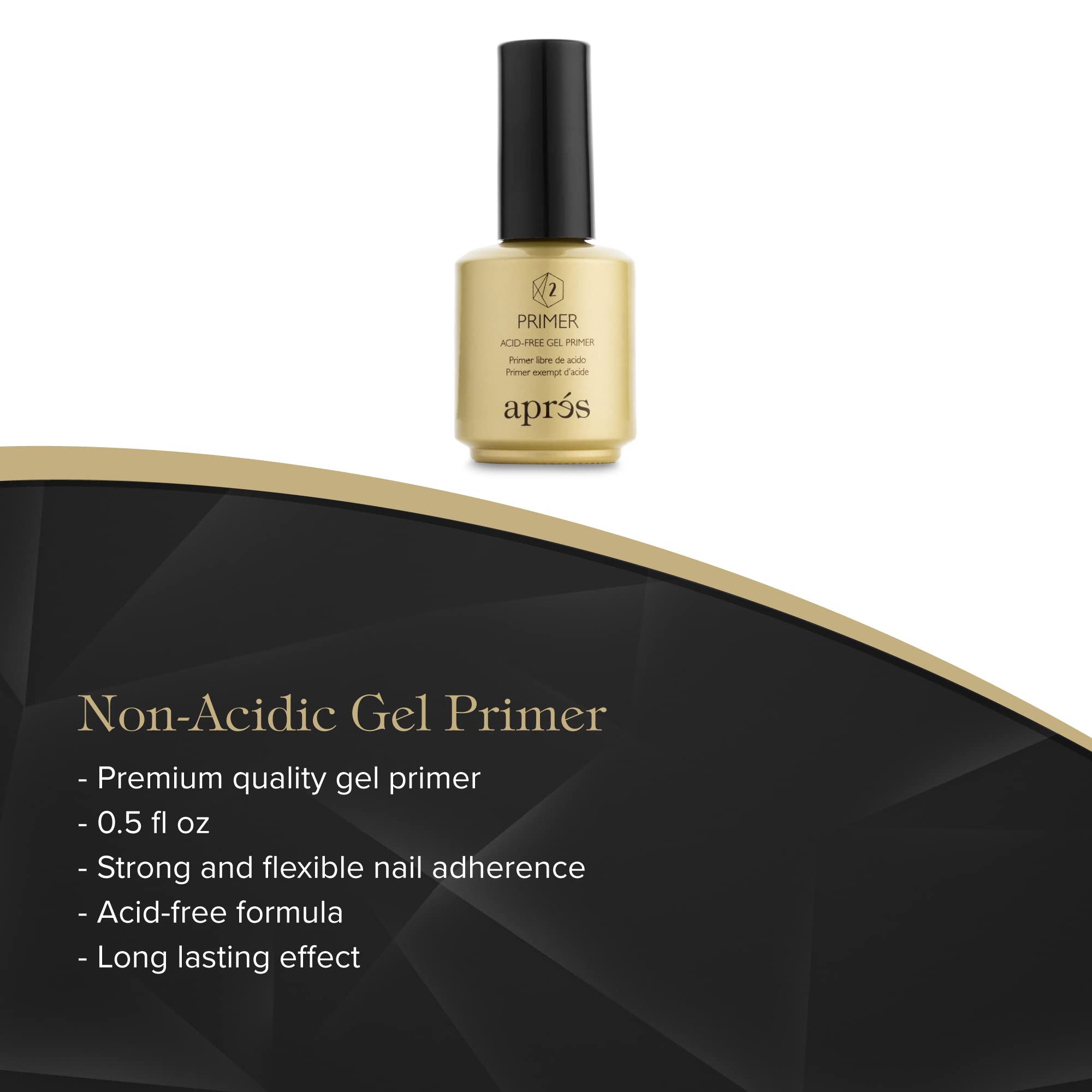 APRÉS Non-Acidic Gel Primer provides safe prep and tacky surface for durable Gel-X extensions
