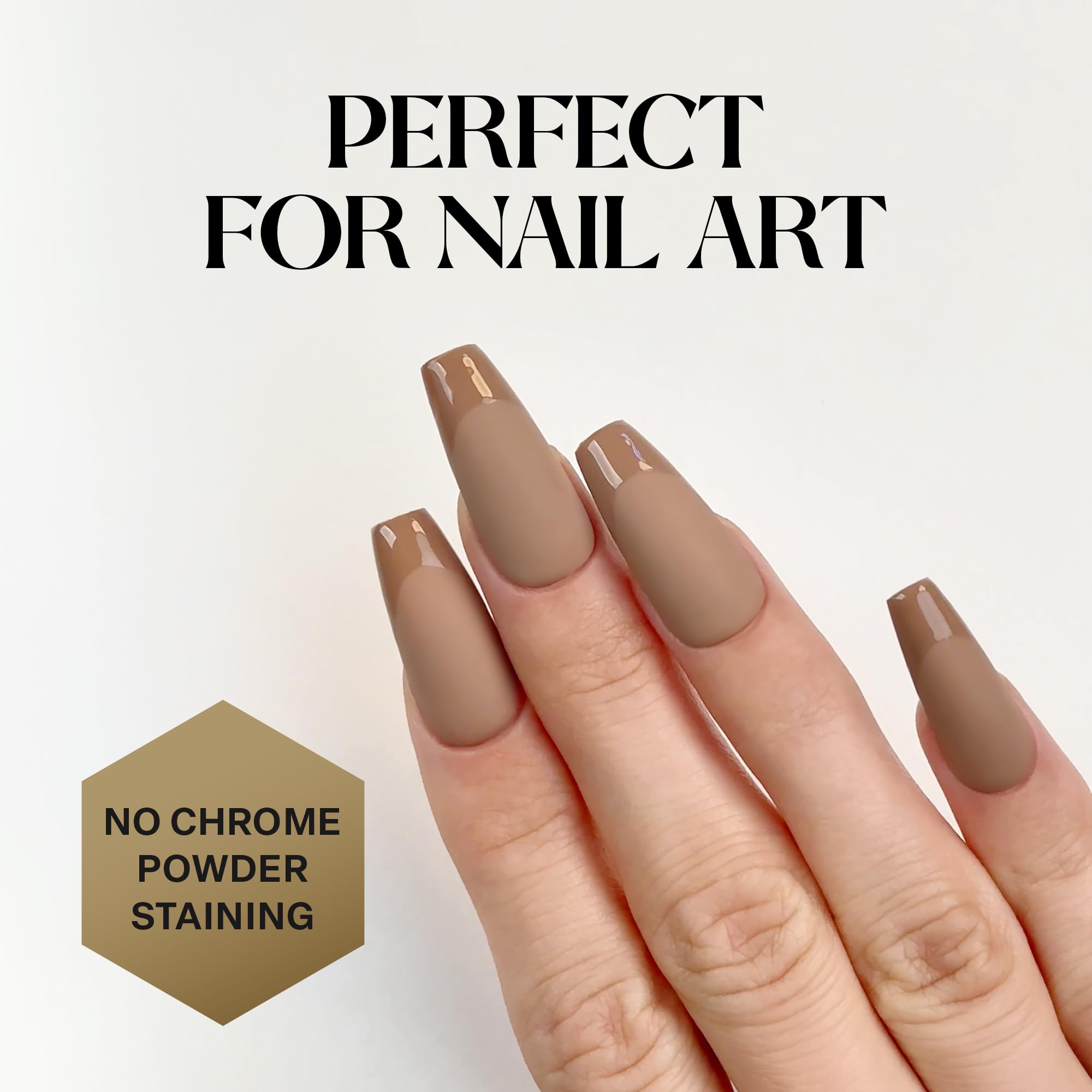 APRÉS Non-Wipe Matte Top Gel Coat cured under LED for quick, durable shine