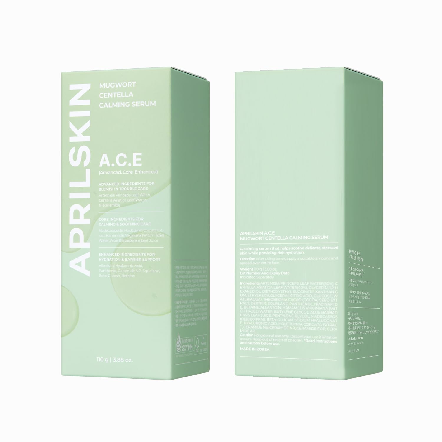 APRILSKIN A.C.E Serum dermatologist-tested, low irritation formula.