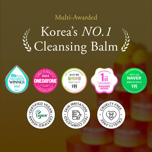 APRILSKIN balm melts makeup during cleansing for quick results