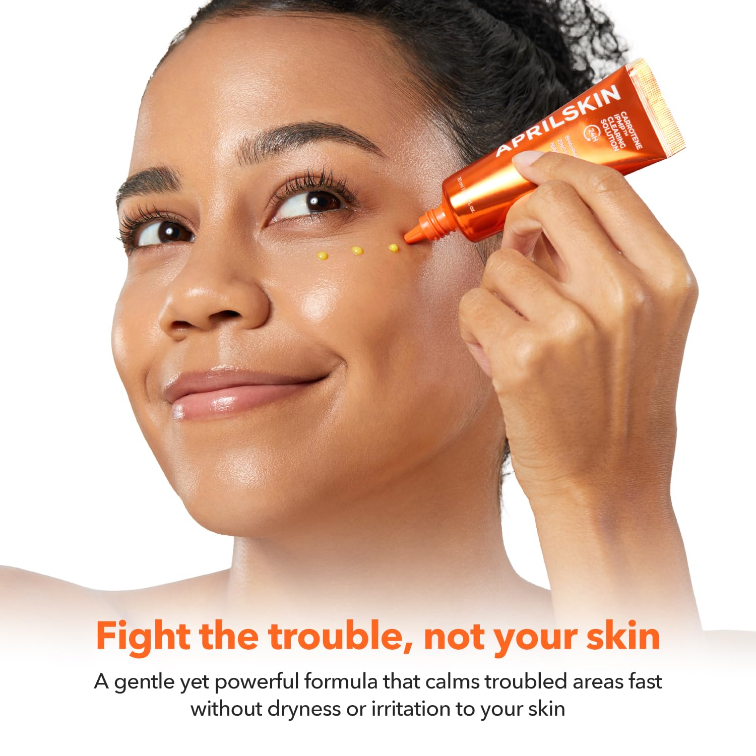 APRILSKIN Carrotene IPMP Clearing Solution zinc-oxide boost signals recovery support for post-breakout skin.
