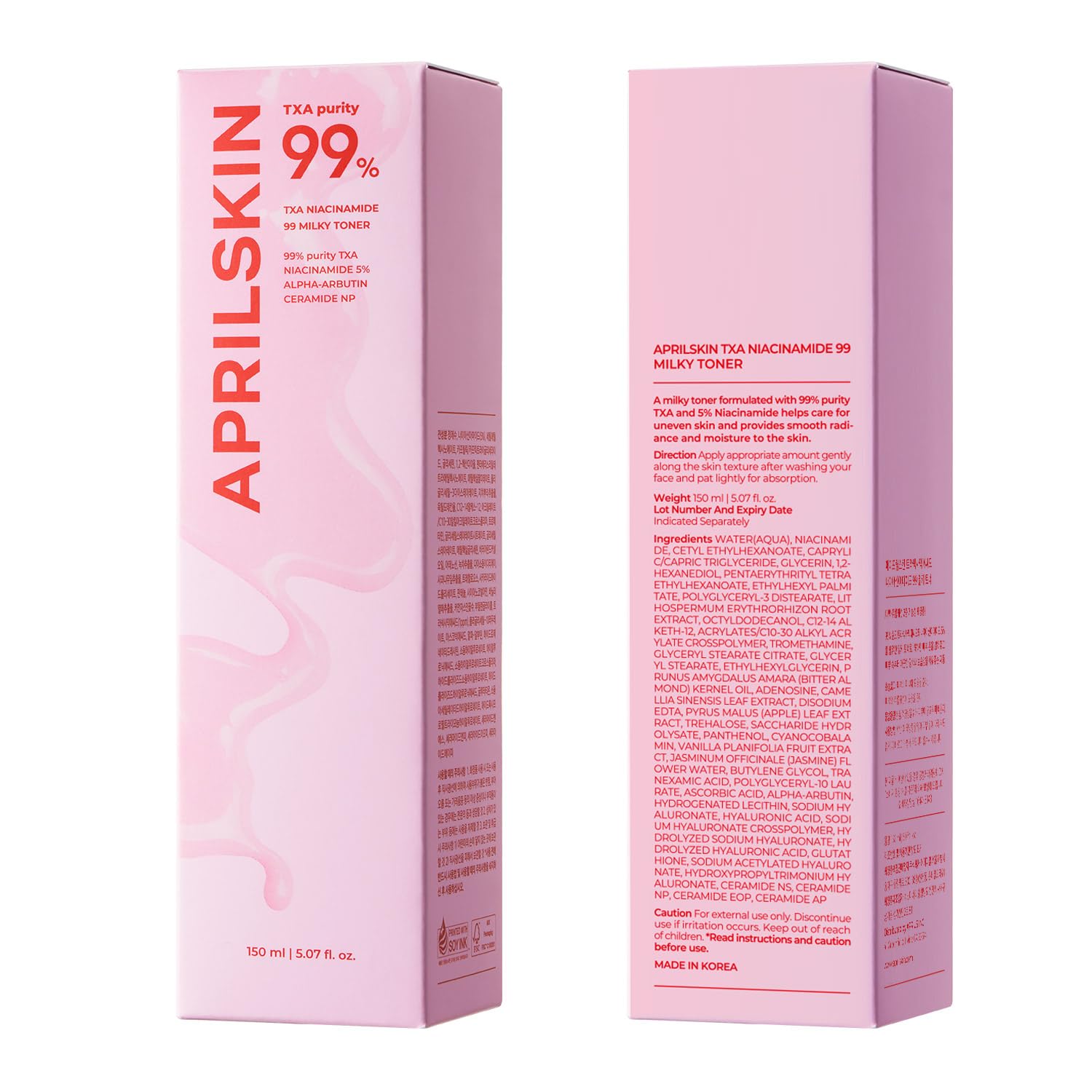 APRILSKIN Packaging box and display look ready for gifting