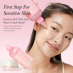 APRILSKIN Pink Aloe Vita Toner with tea tree water supports sensitive skin routine.