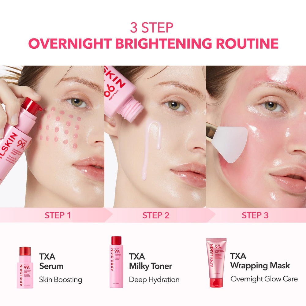 APRILSKIN TXA Niacinamide 99 mask clinical results visual