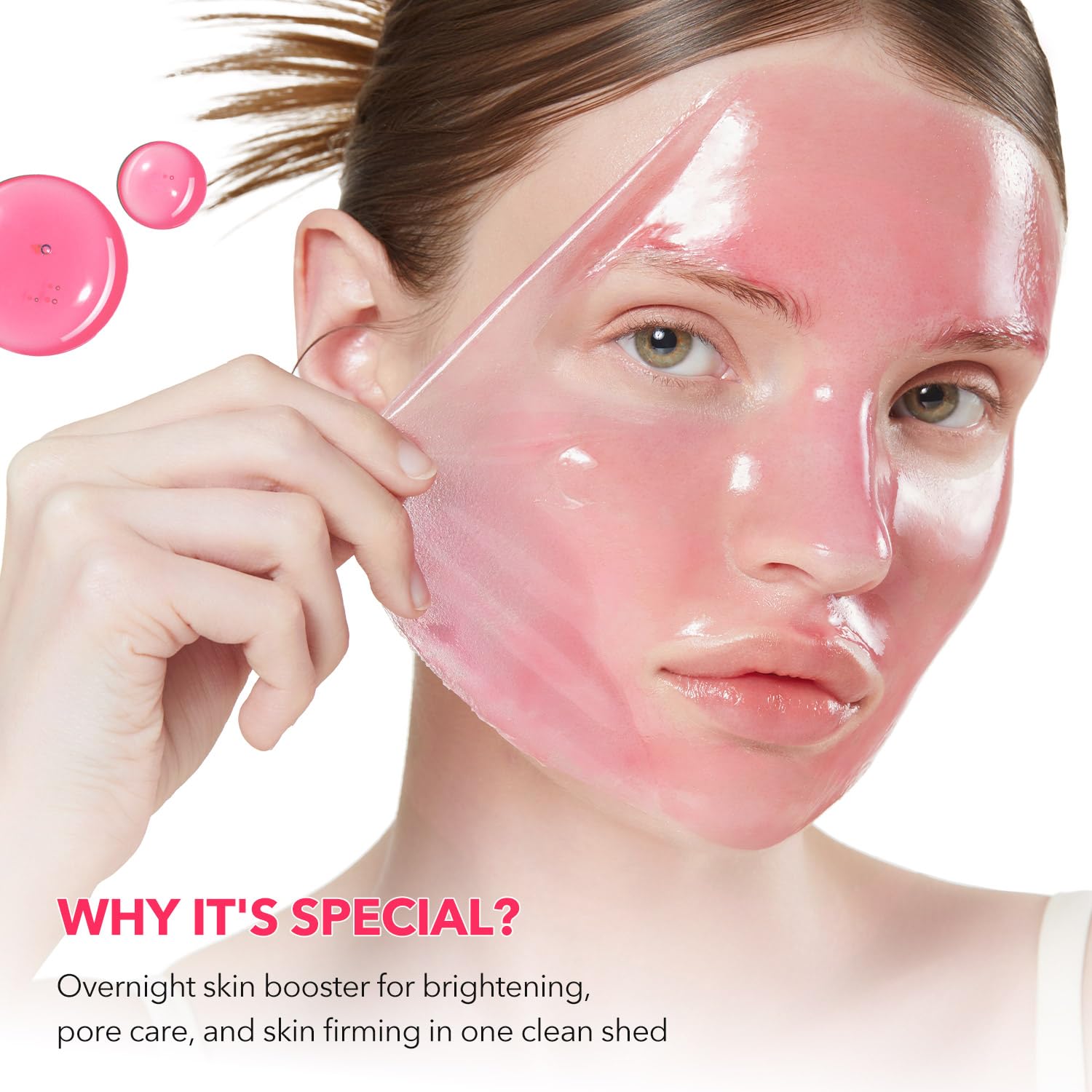APRILSKIN TXA Niacinamide 99 mask close-up highlighting ingredients for even skin tone